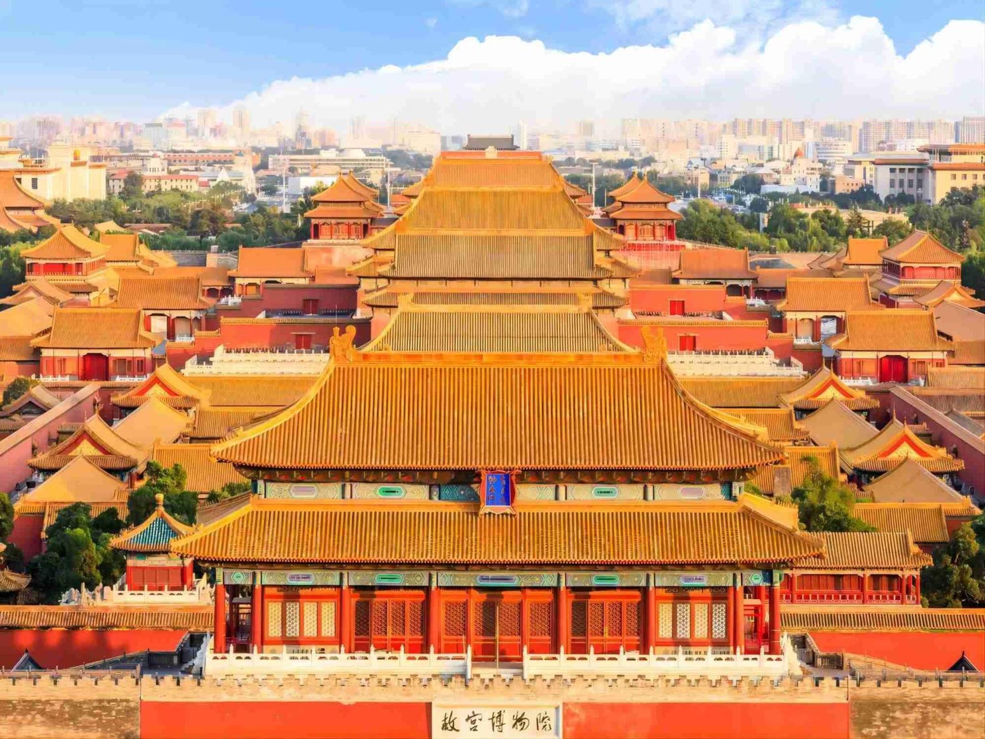 Happy Dragon Saga Hotel: Garden Terrace In Center Hotel Beijing